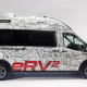 A side profile image of the Winnebago electric camper van.